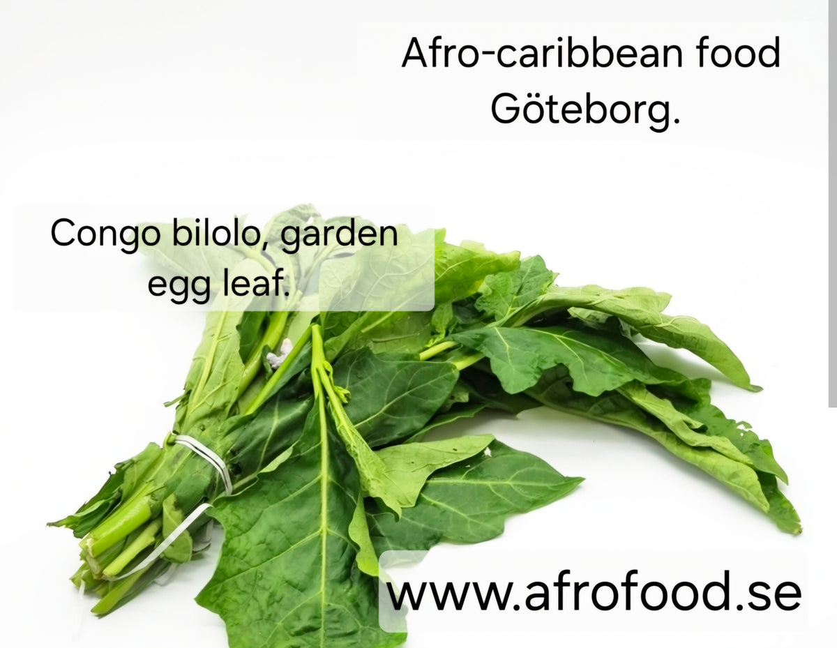 congo bilolo /garden egg leaf / jakato leaf 300g -400g