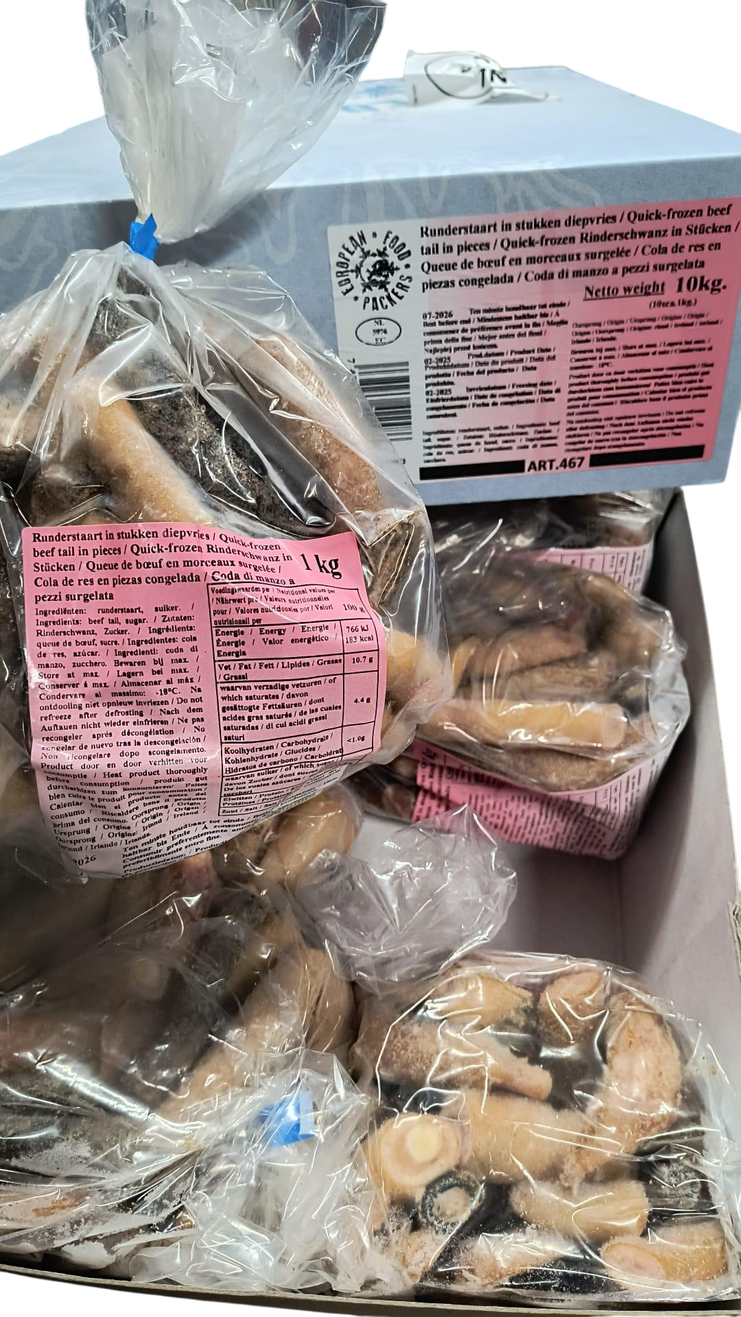 Frozen Cow Tail Pieces 1 kg