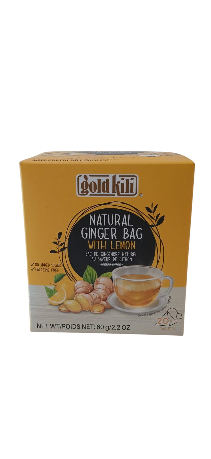 Gold Kili Naturligt Ingefäraste med Citron 60g