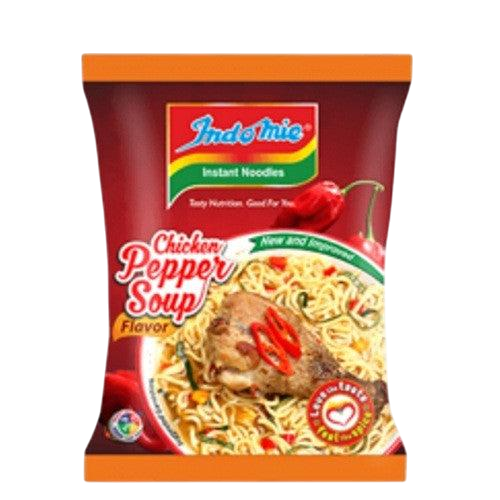 Nigeriansk Indomie kycklingpepparsoppa snabbnudlar 70g