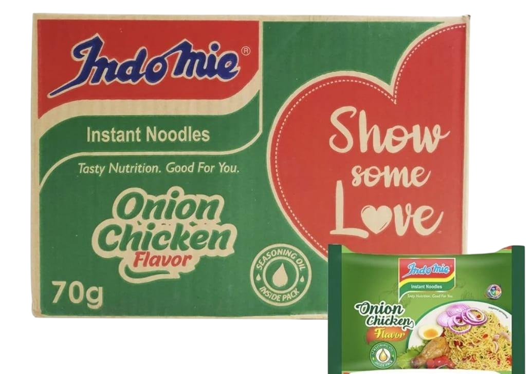 Nigerian Indomie Onion Chicken Instant Noodles (Box of 40x70g)
