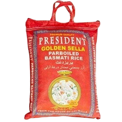 President Basmati Rice (Golden Sella Parboiled Basmati) Parboiled Basmati Rice 5kg