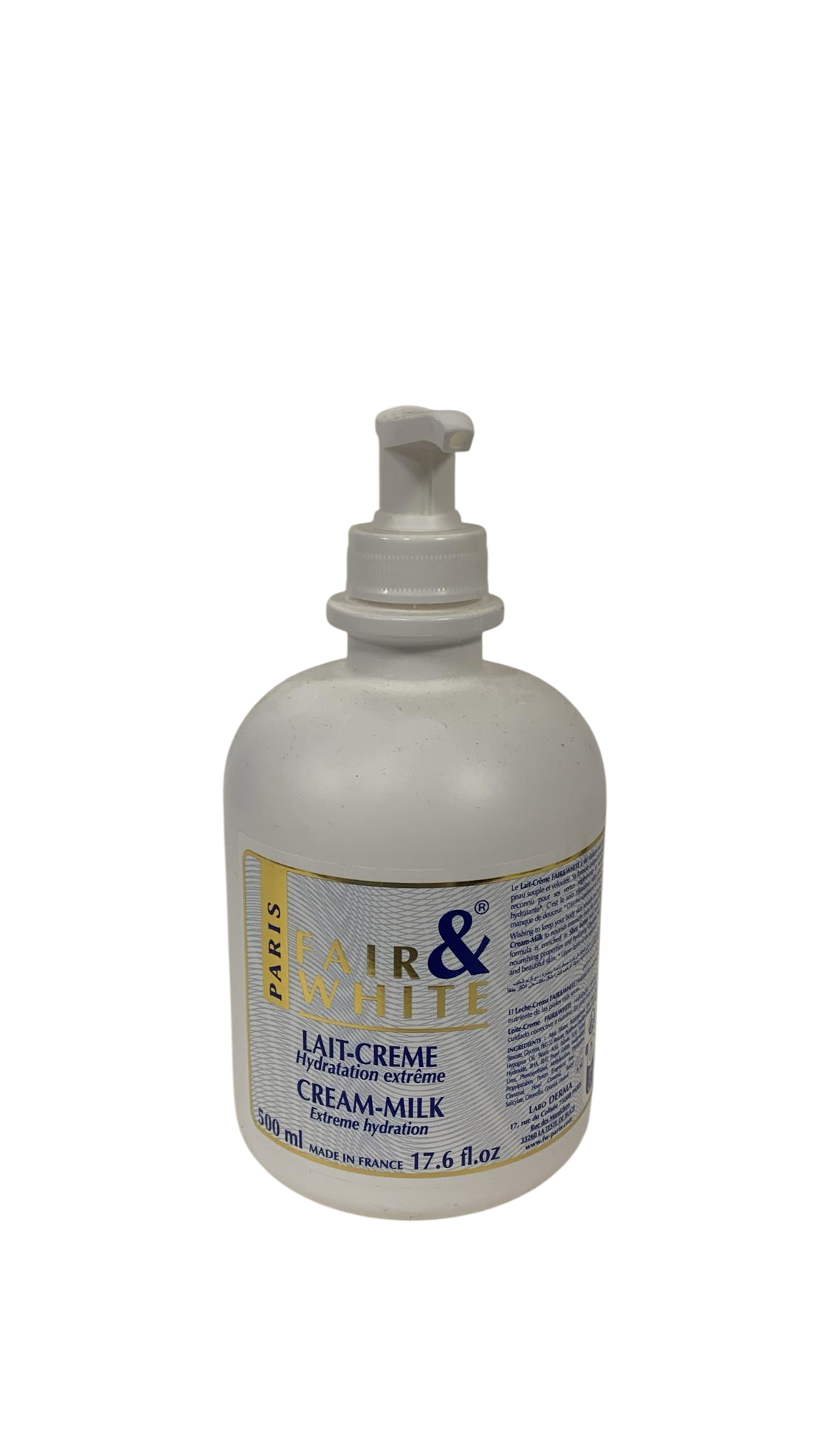 Fair & White Cream Milk Extra Hydration 500ml