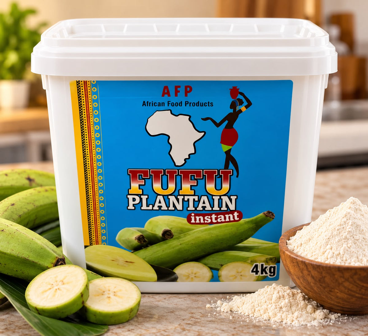 AFP Plantain fufu 4kg