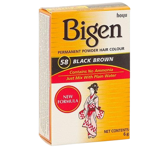 Bigen Hair Colour (58 Black Brown) 6g