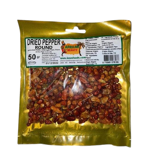 Dried Pepper Whole 50g