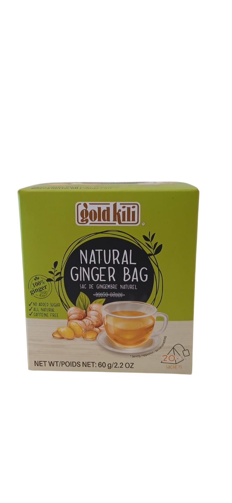 Gold Kili Natural Ginger Bag 60g