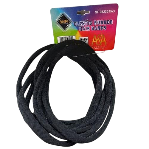 Hair Bands Big (Elastic) 6pcs Black