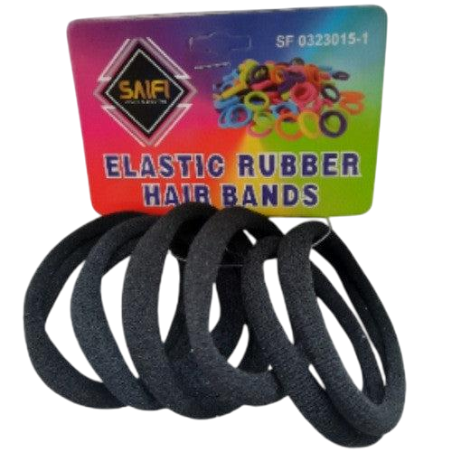 Hair Bands Small (Elastic) 6pcs Black