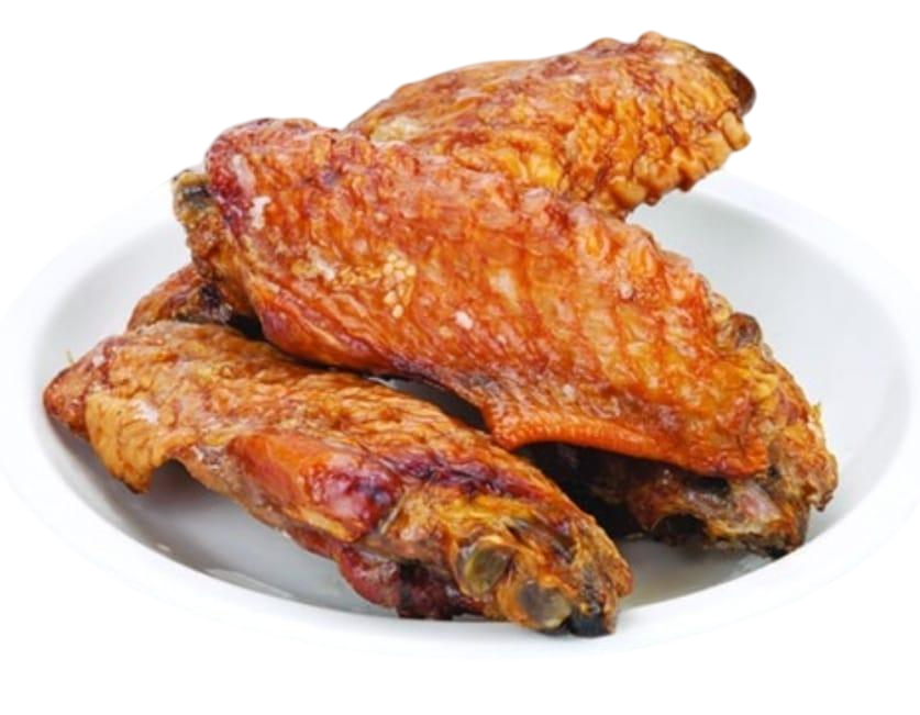 Smoke turkey wings