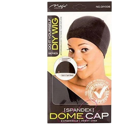 Spandex Dome Cap (Expandable) Black Colour