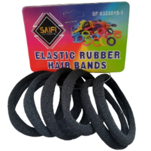 Hair Bands Small (Elastic) 6pcs Black